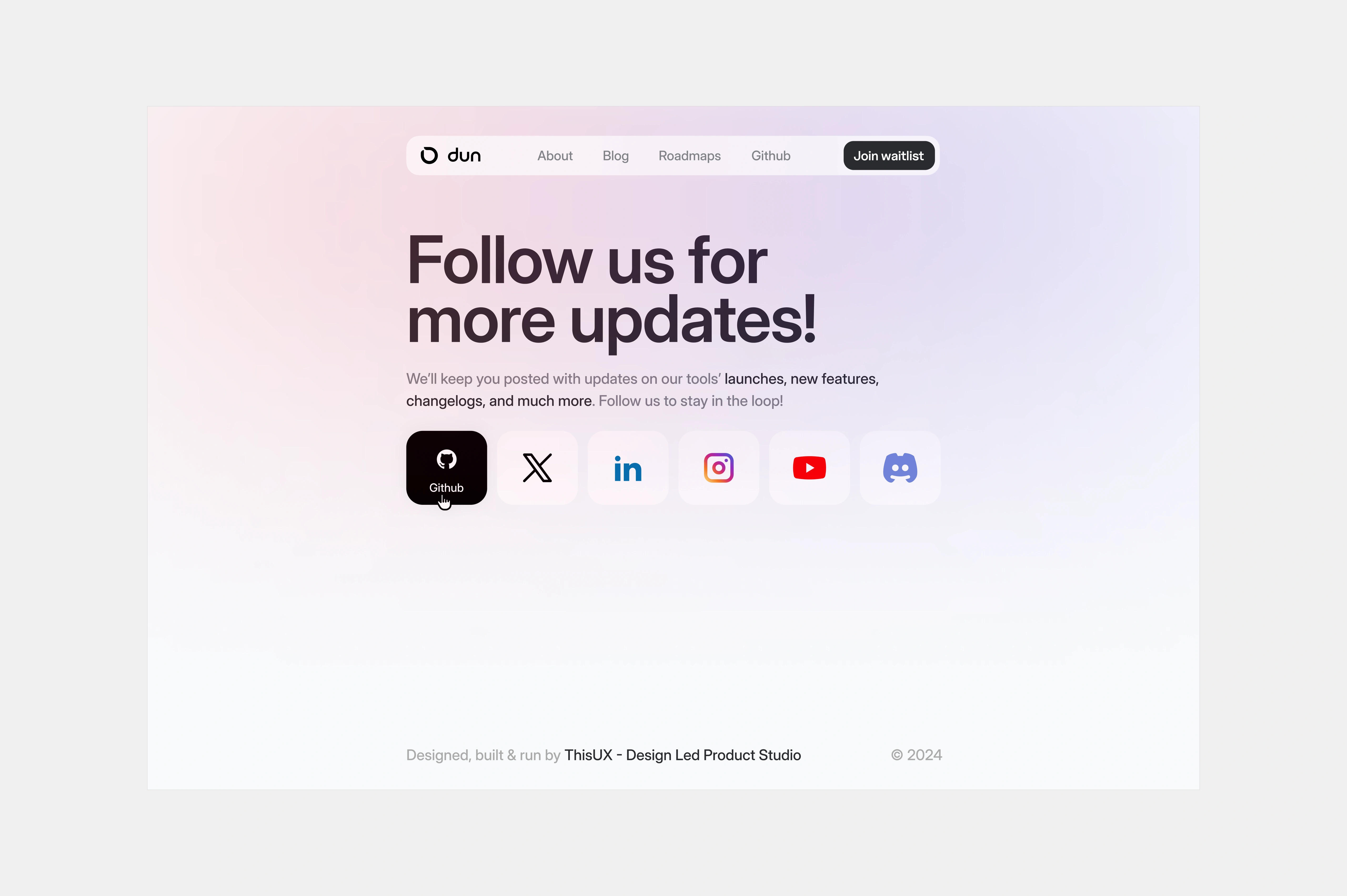 dun — landing-socials