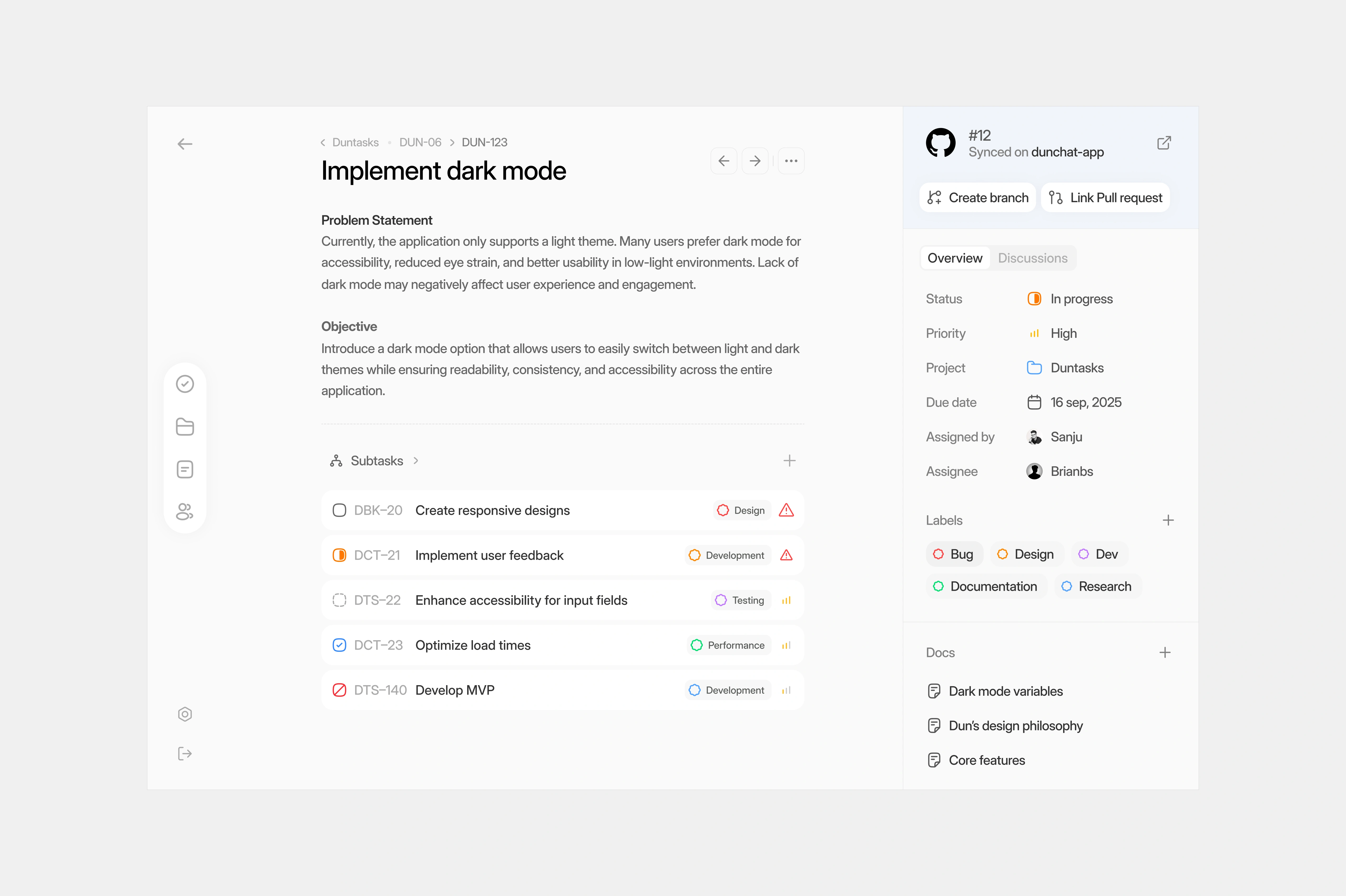 duntasks — git-issue