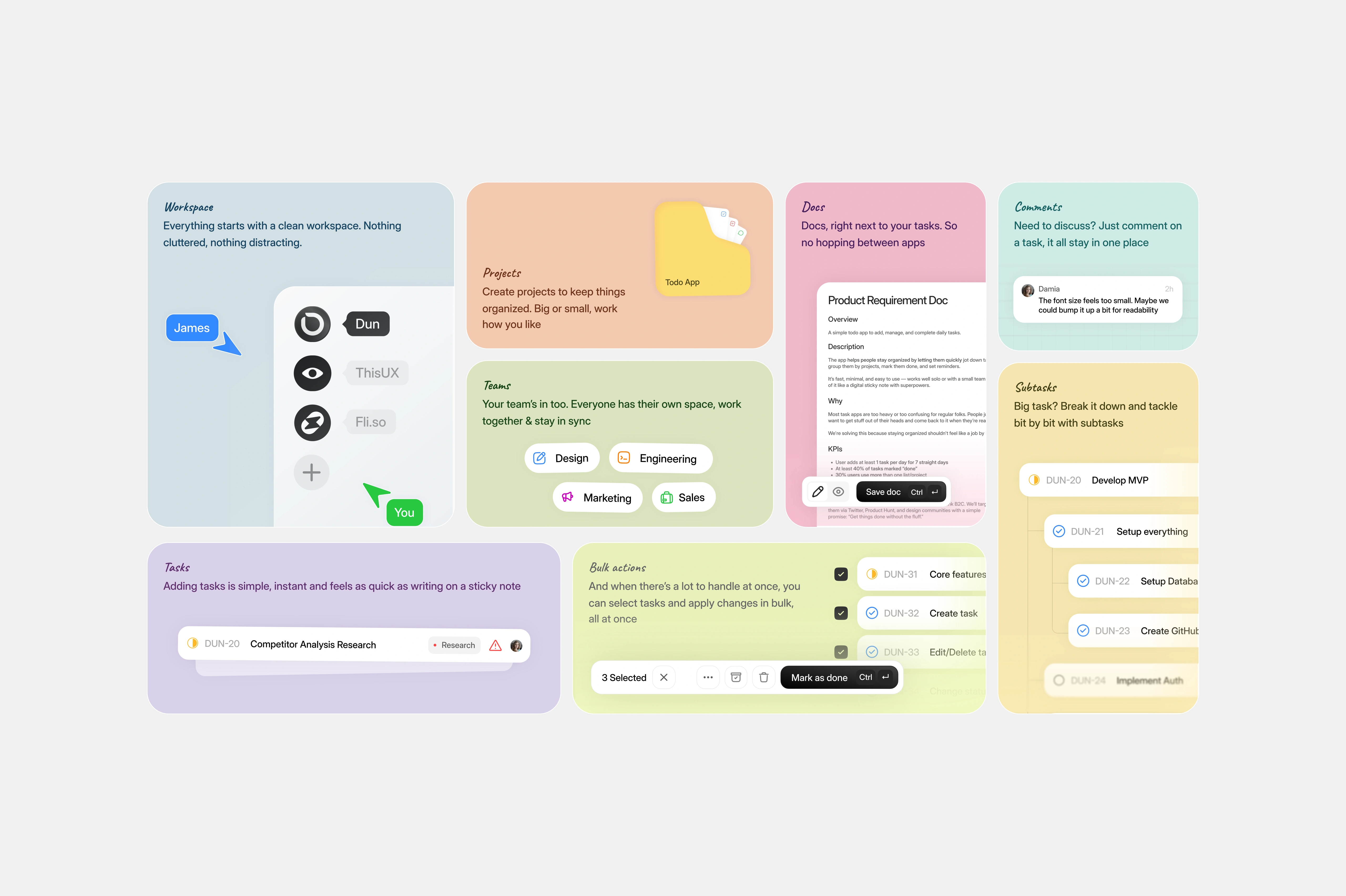 duntasks — landing-features