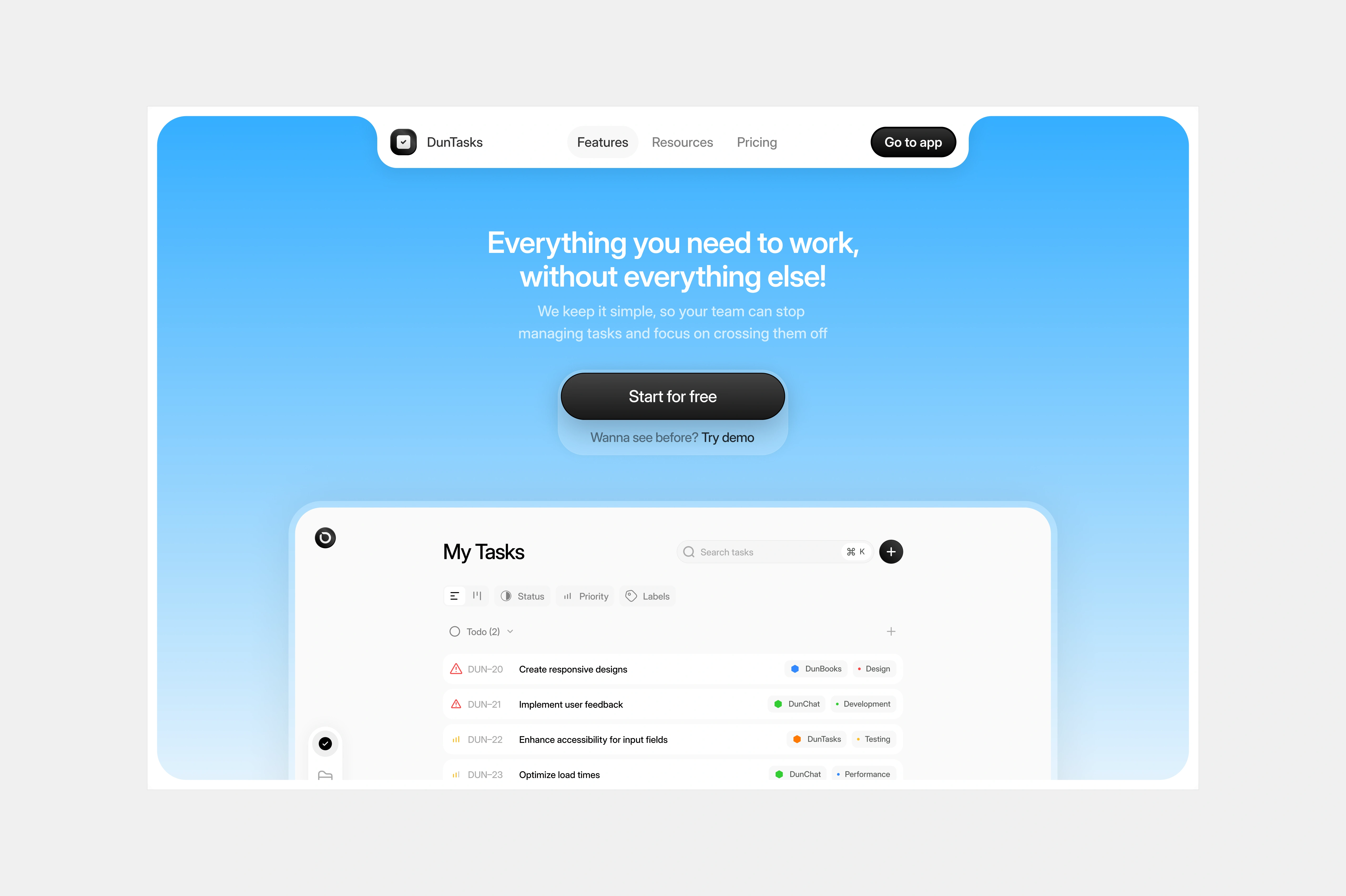 duntasks — landing-hero
