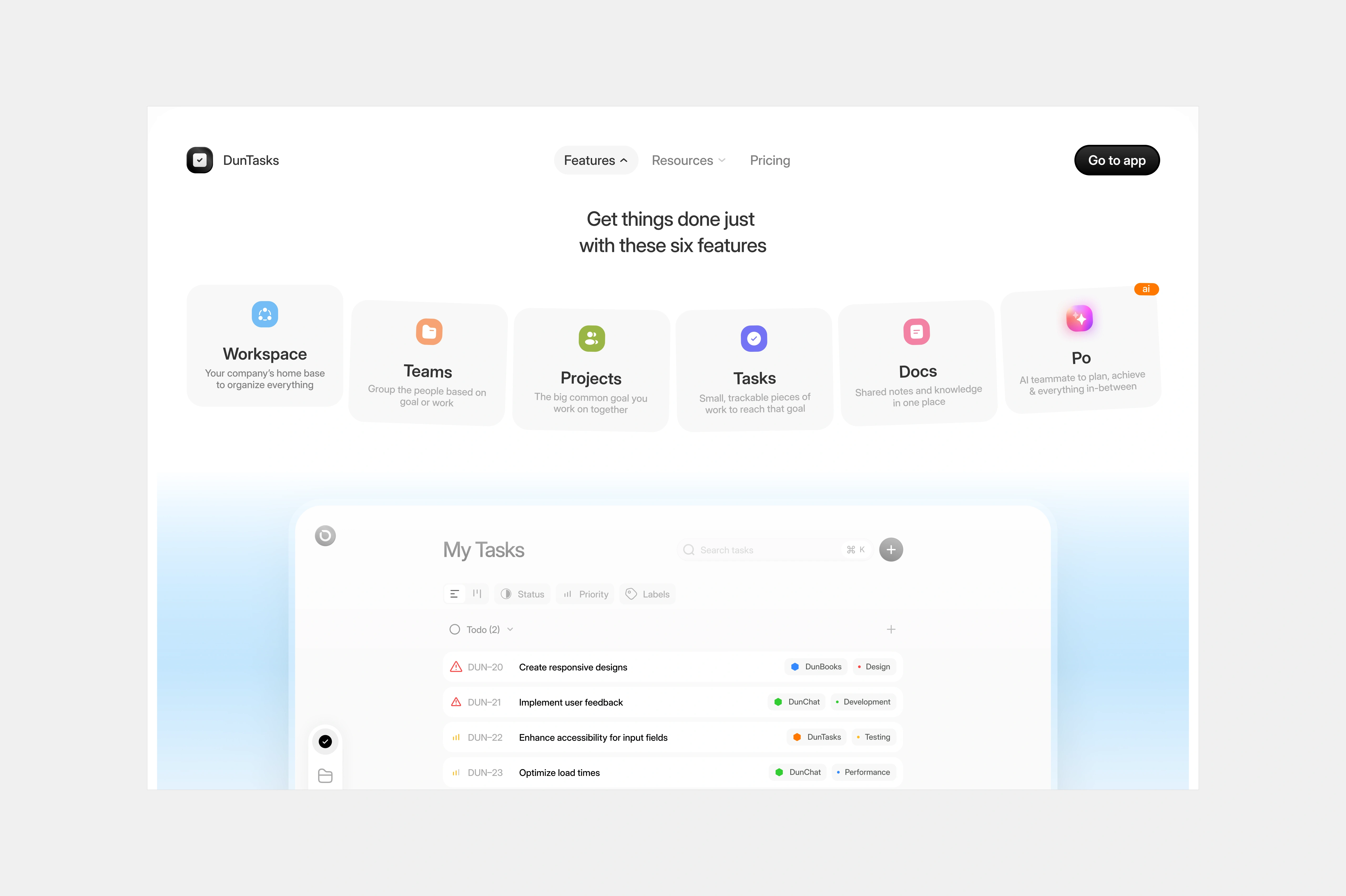 duntasks — landing-navbar