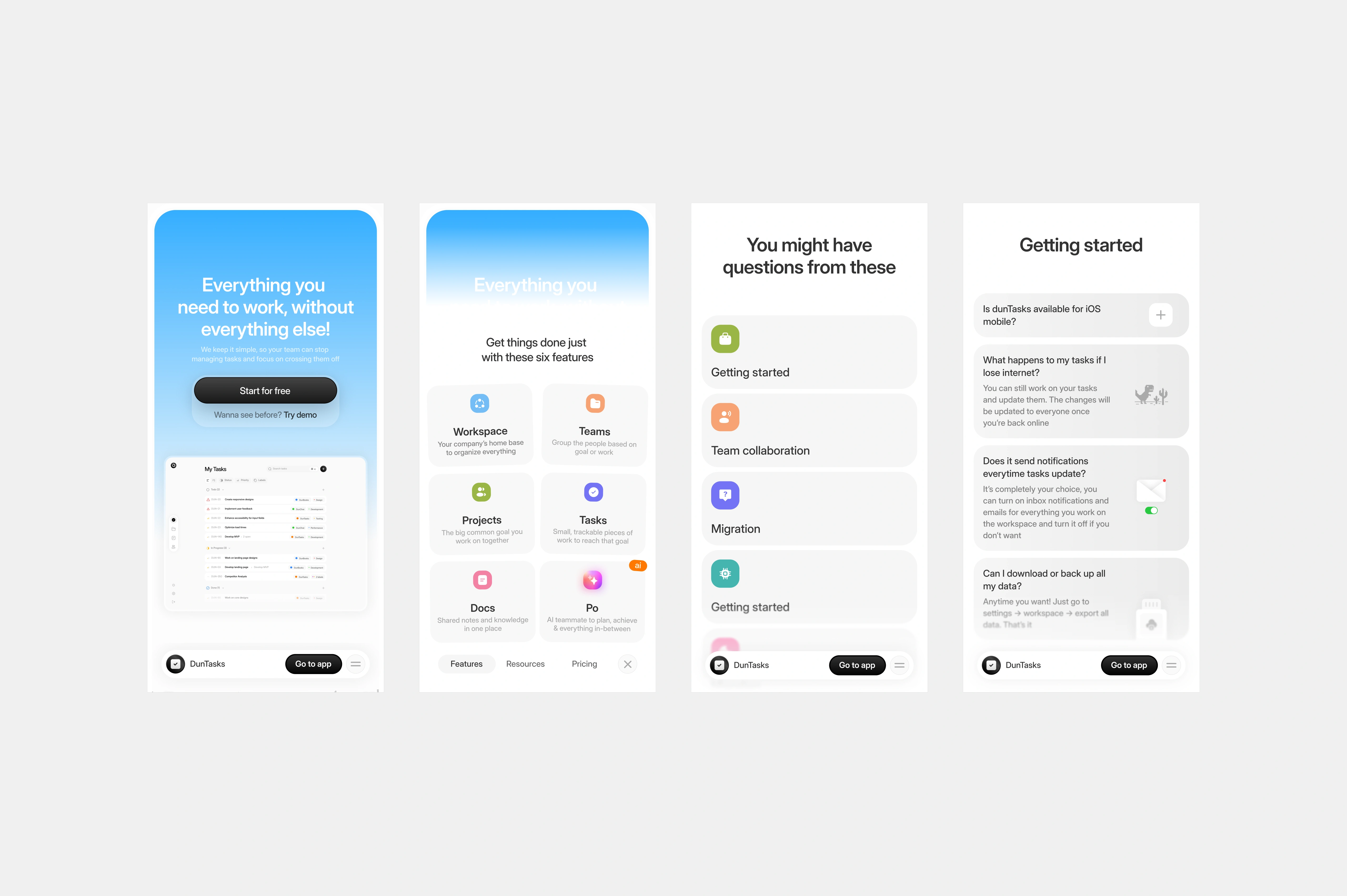 duntasks — landing-responsive