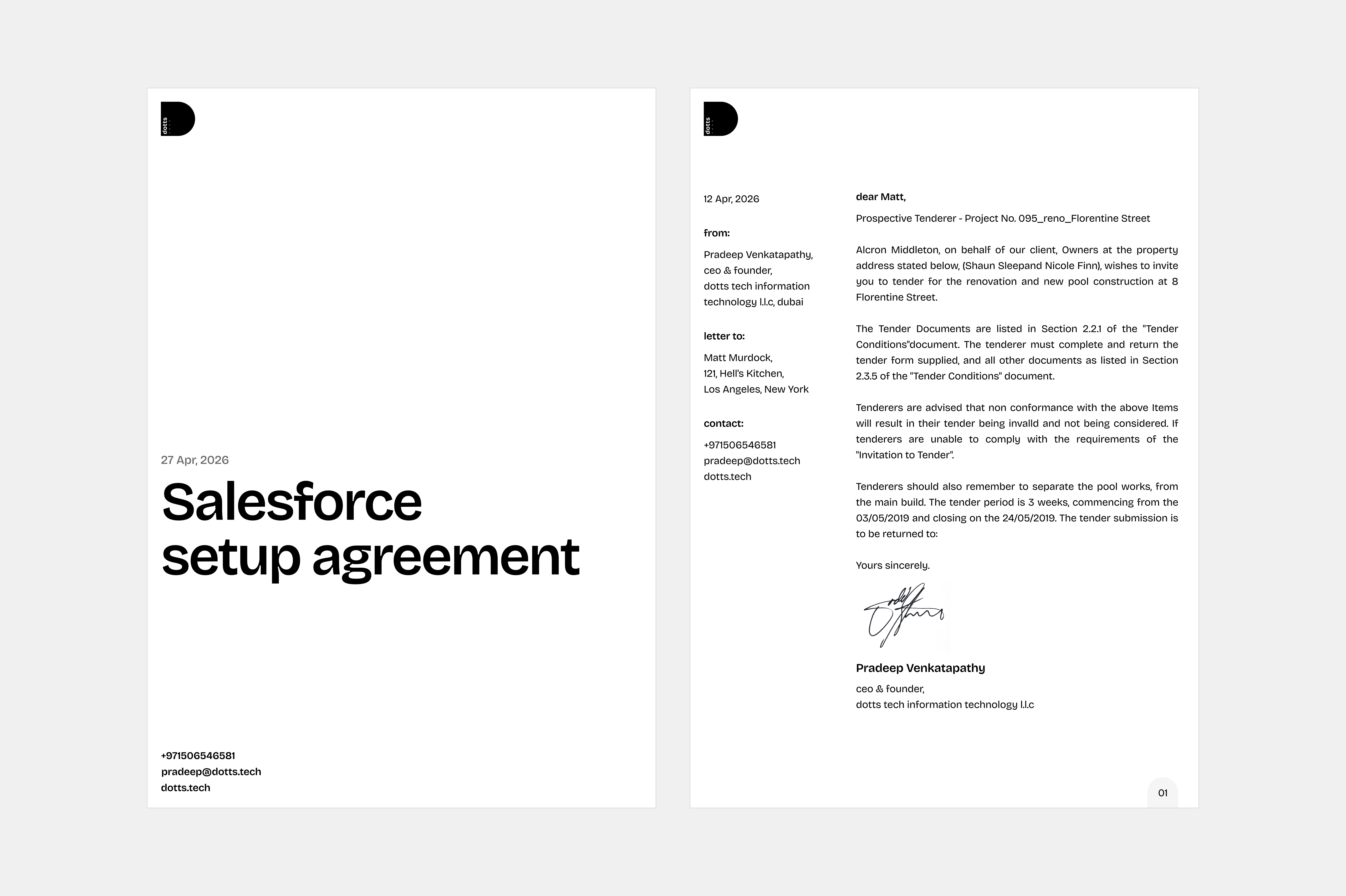 dotts.tech — letterhead