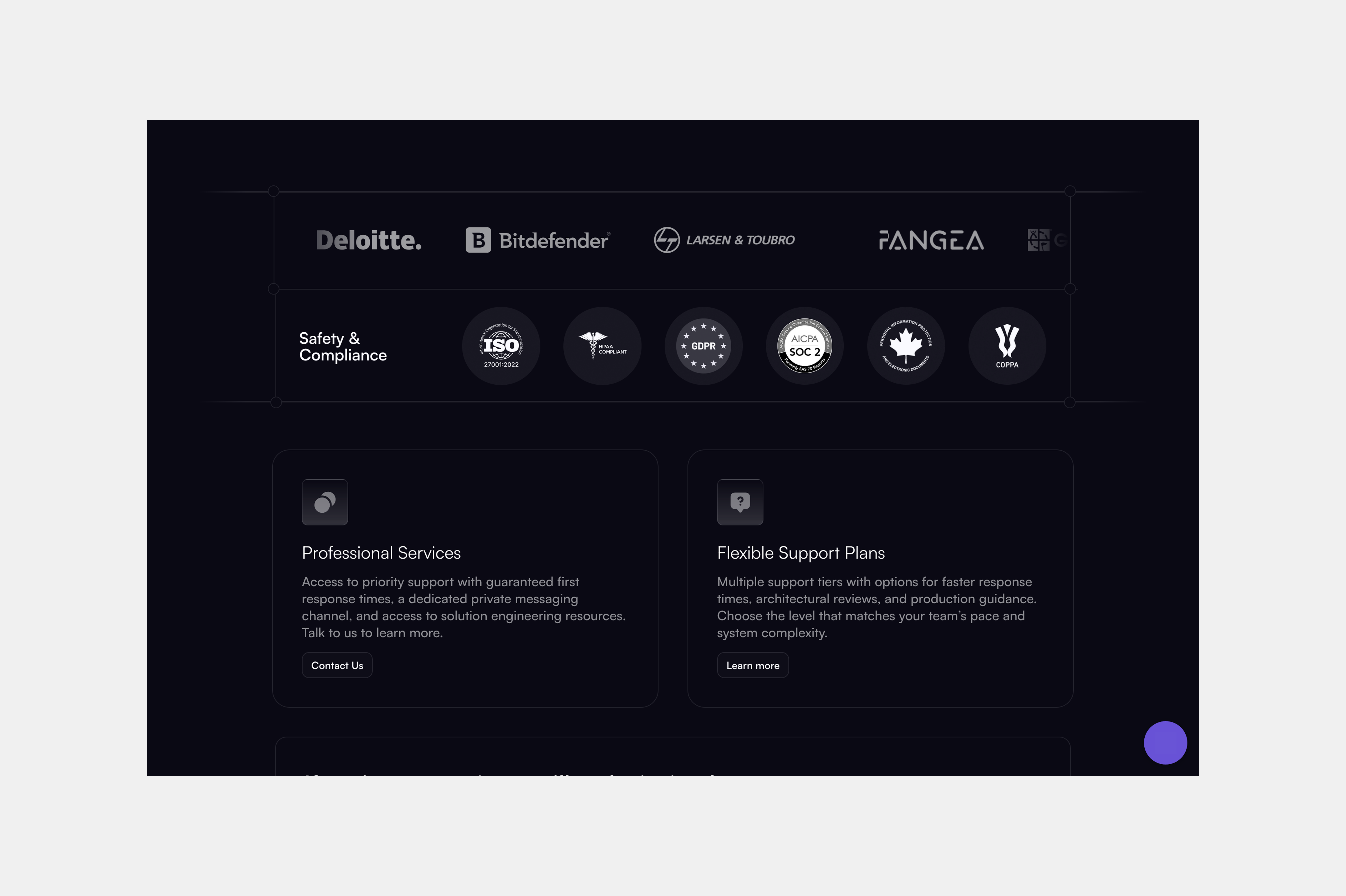 comet chat — pricing-features