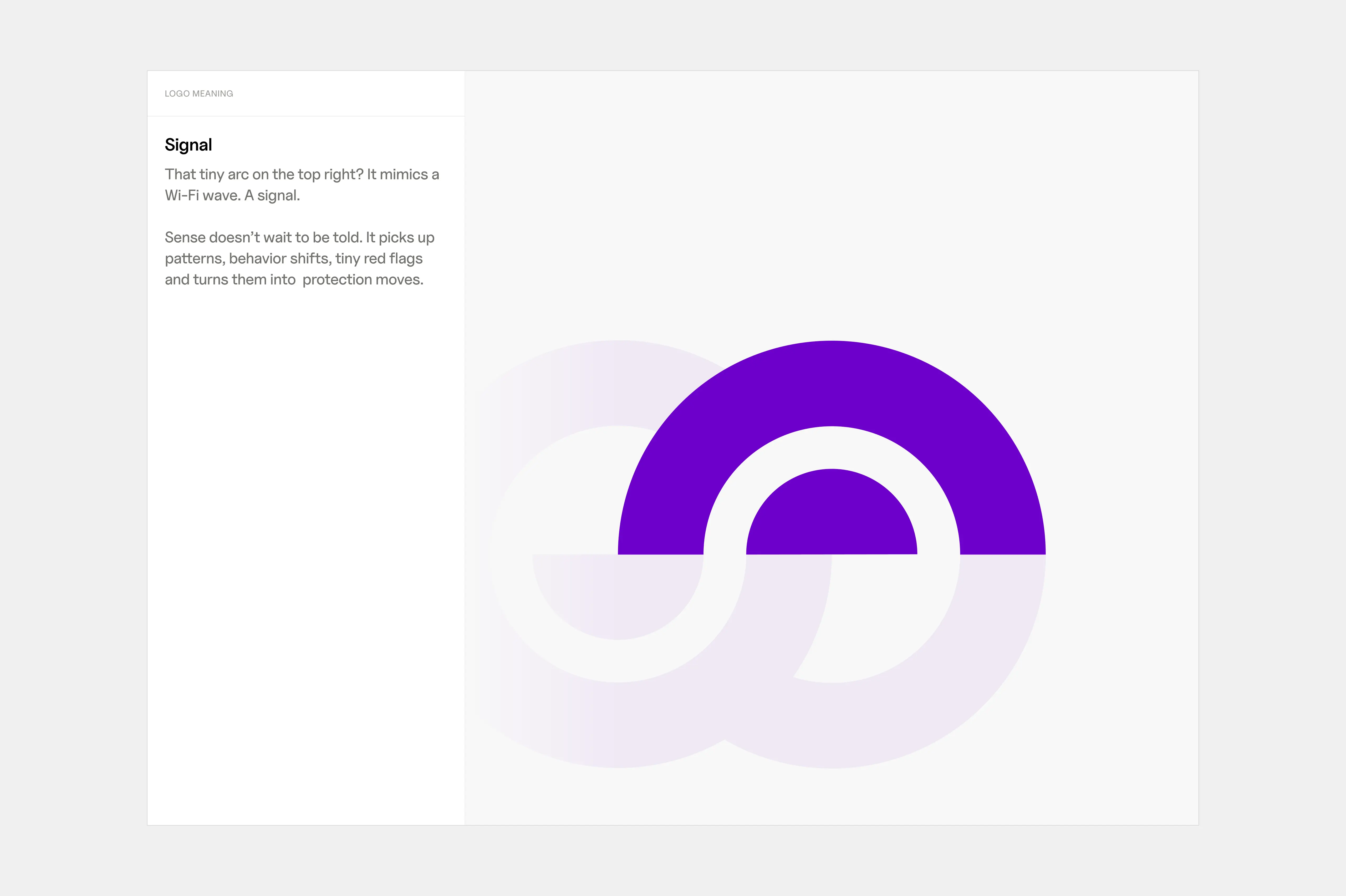 sense — signal