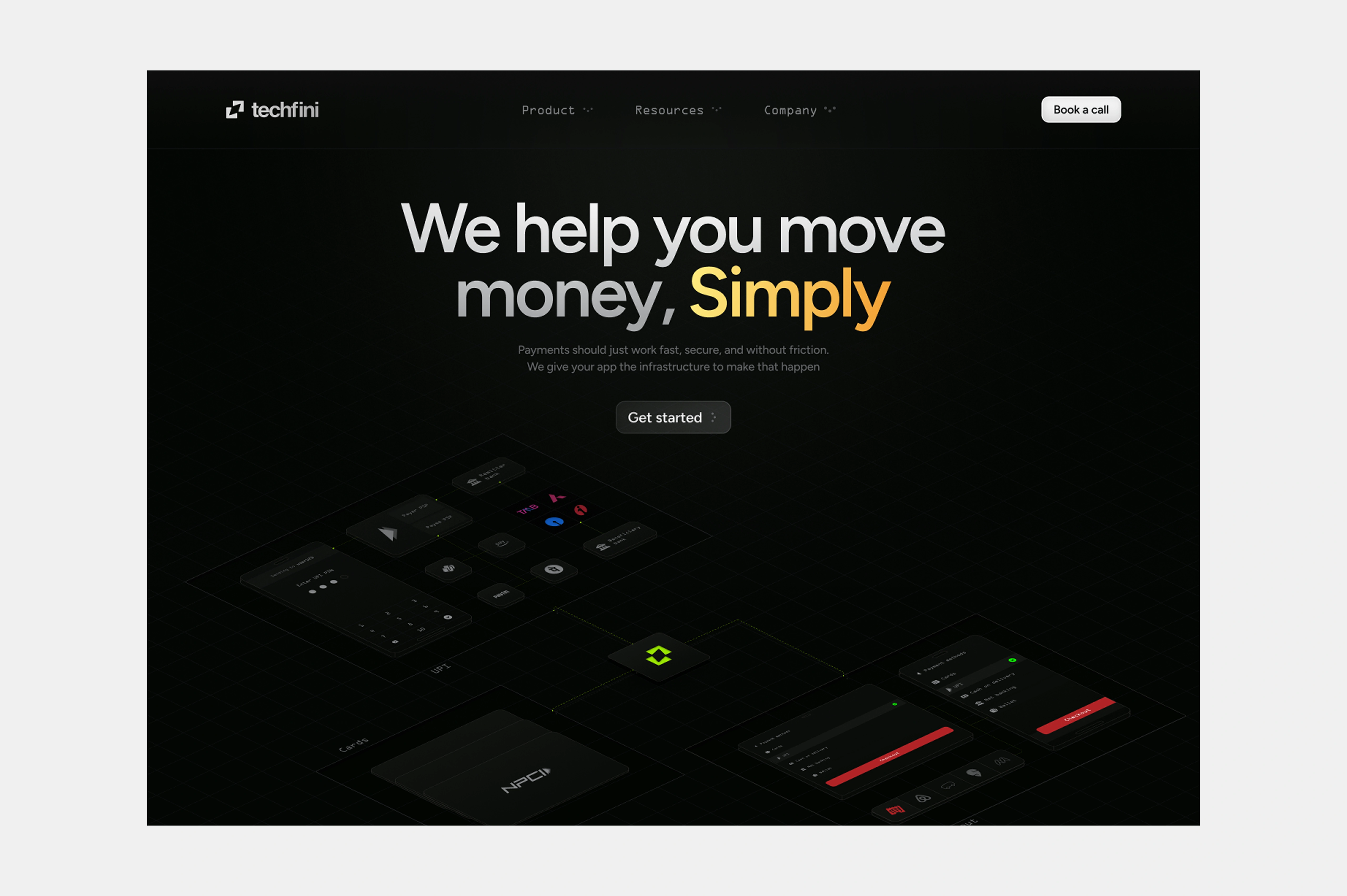techfini — landing-hero