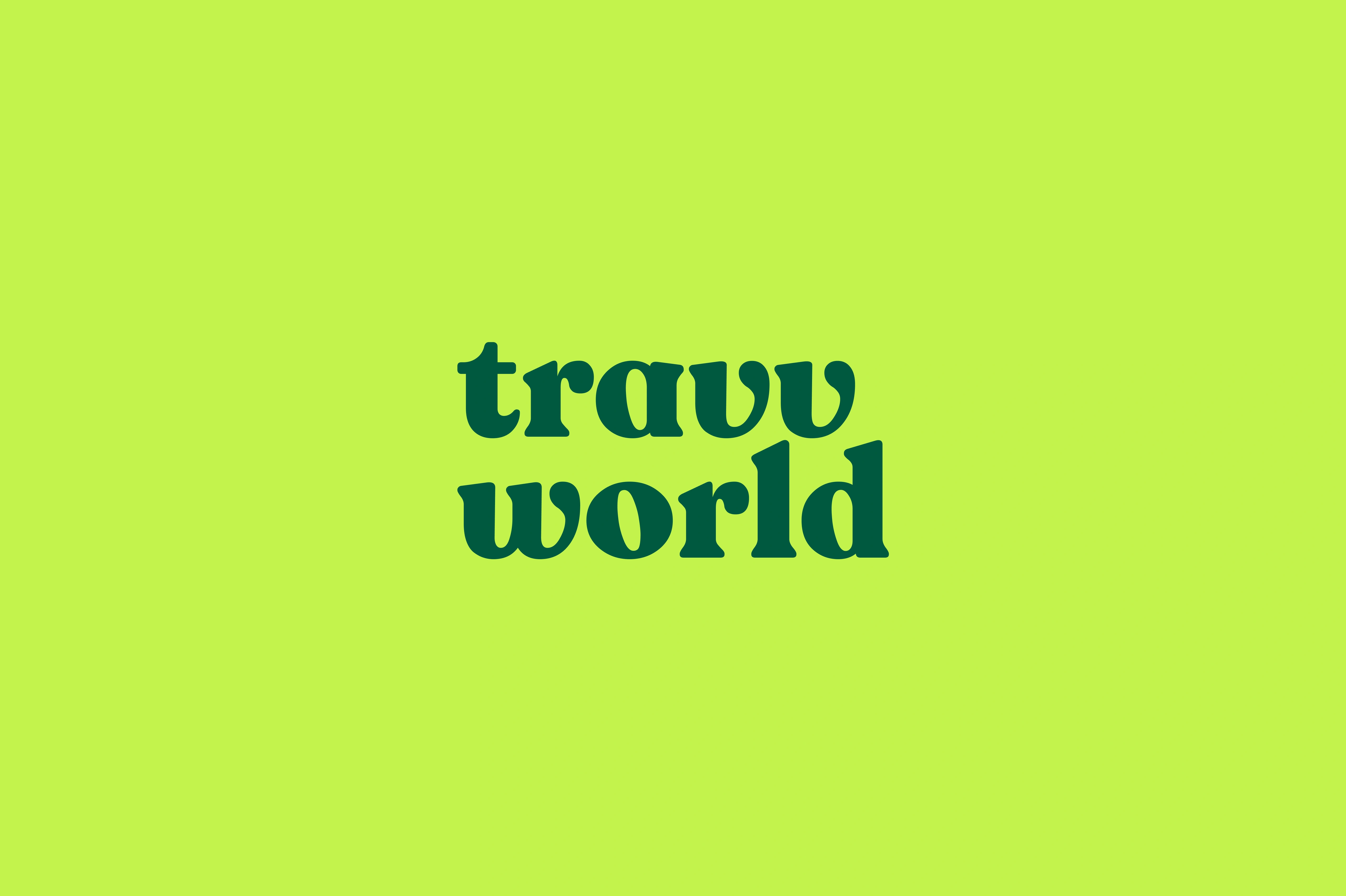 travv world — wordmark
